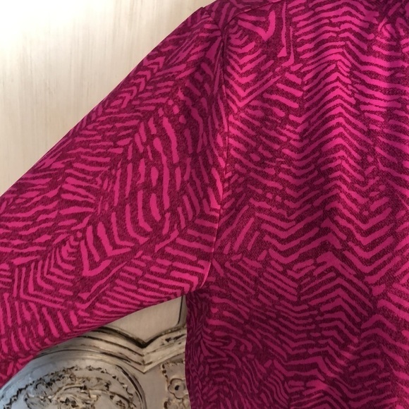 Hind Pink Chevron Graphic with Hot Lime Green Zip +  Rip Cords Athletic Jacket - Picture 7 of 15